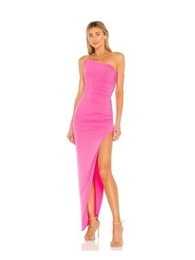 chinese dress ladies Sudi Etuz White to Pink Gradient Lace Gown with Train